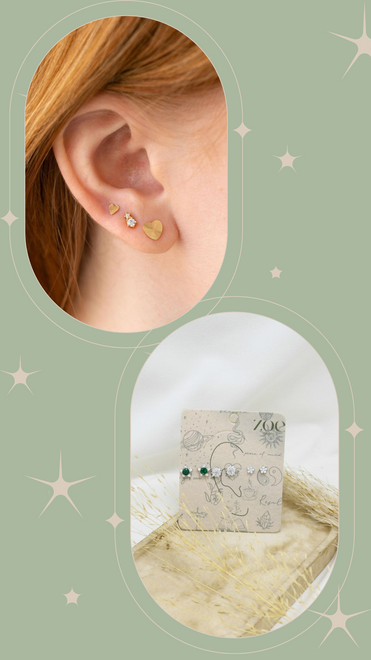 SET DE ARETES Y ARGOLLAS