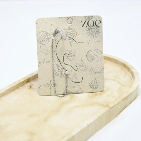 SET DE EARCUFF SILVER TIANA