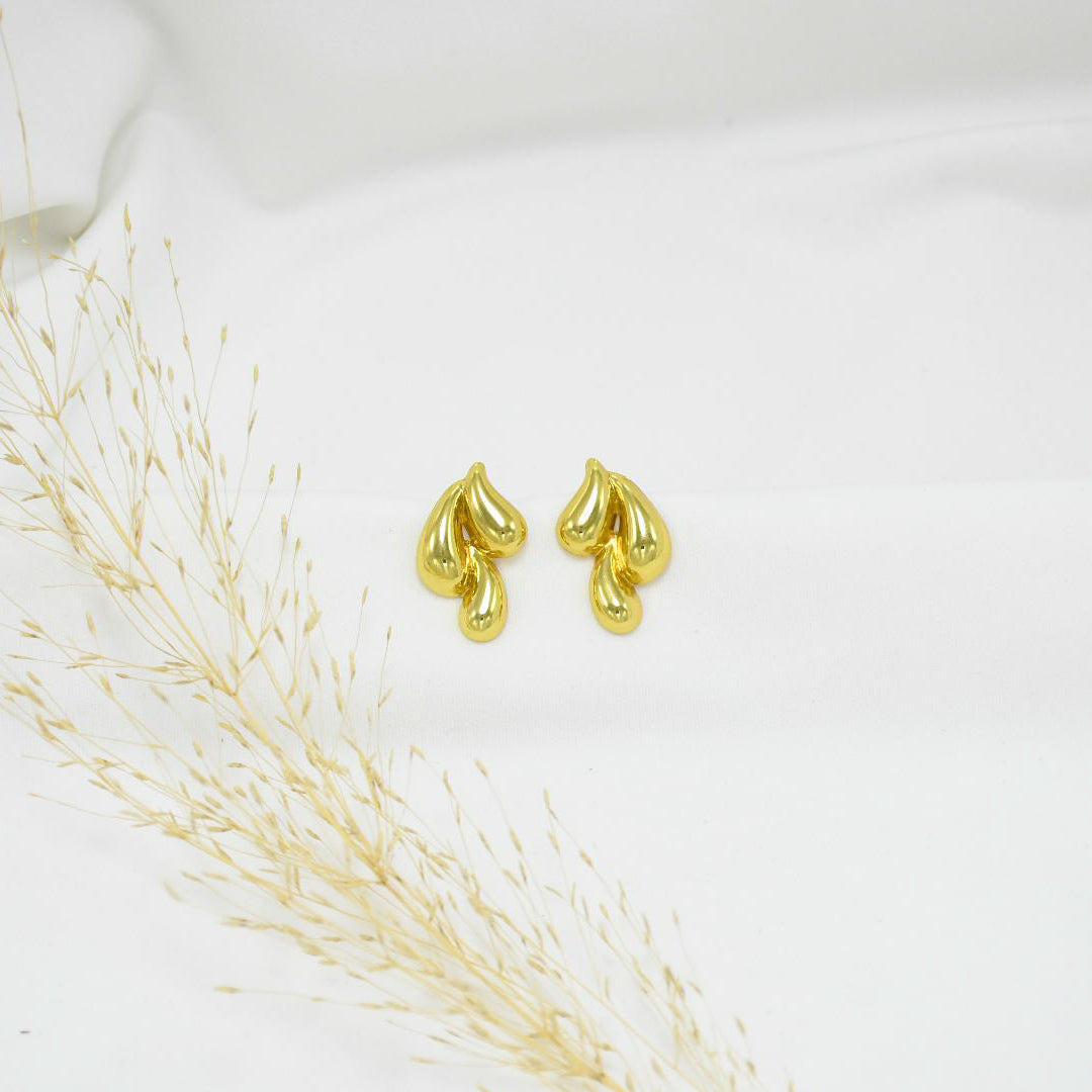 ARETES CHUNKY GOLD ALESSANDRA