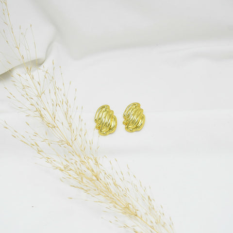 ARETES CHUNKY GOLD BEATRICE