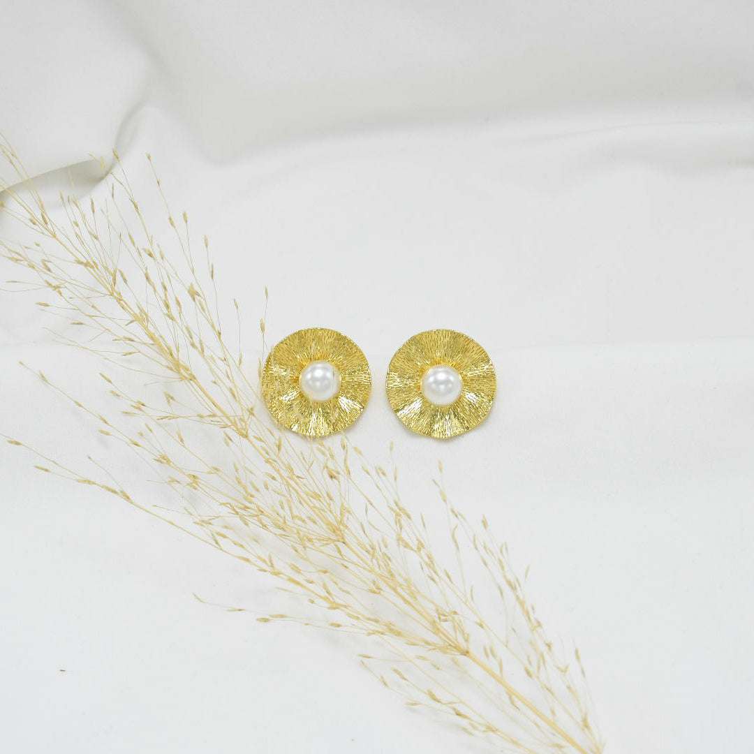 ARETES CHUNKY GOLD MARGARITA