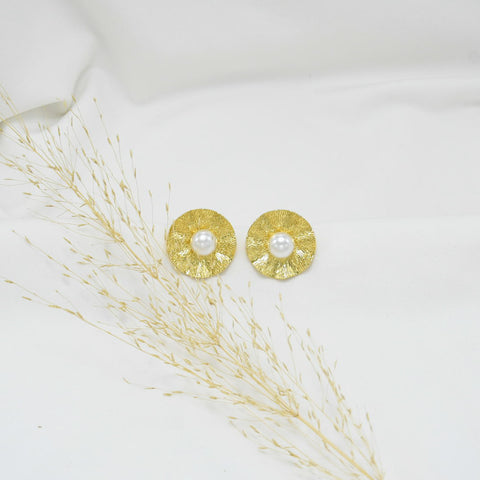 ARETES CHUNKY GOLD MARGARITA