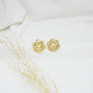 ARETES CHUNKY GOLD AZUCENA