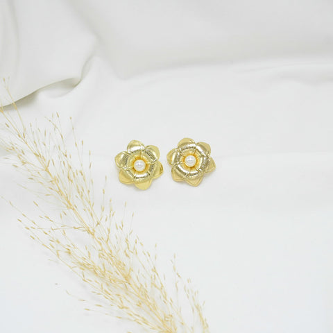 ARETES CHUNKY GOLD AZUCENA
