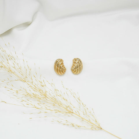 ARETES CHUNKY GOLD NATALIA