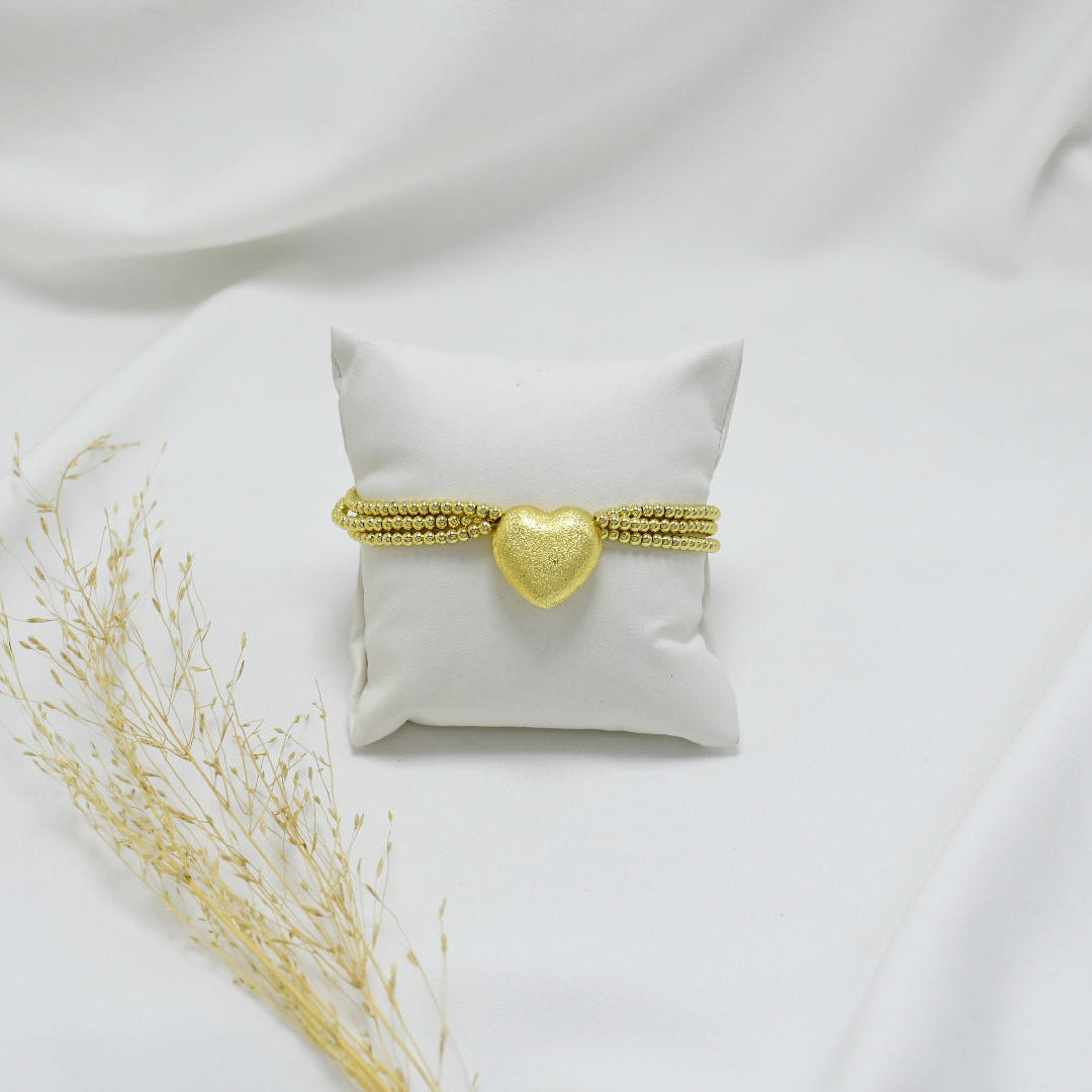 PULSERA GOLD DE PERLAS REGULABLE DE HILO