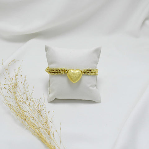 PULSERA GOLD DE PERLAS REGULABLE DE HILO
