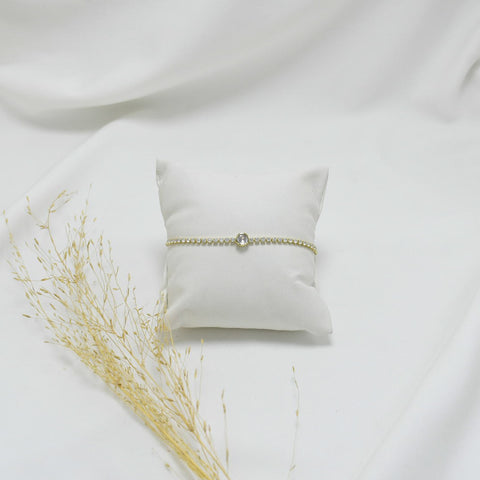 PULSERA GOLD REGULABLE PUNTO DE LUZ