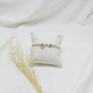 PULSERA GOLD REGULABLE DE PERLAS VC