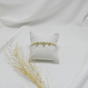 PULSERA GOLD REGULABLE DE PERLAS