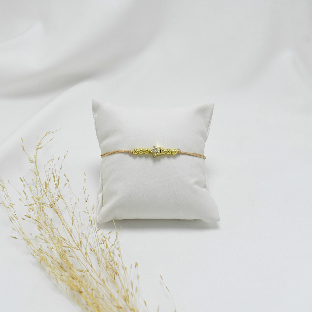 PULSERA REGULABLE DE PERLAS ESTRELLA