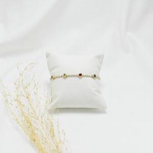 PULSERA GOLD REGULABLE PUNTOS DE LUZ