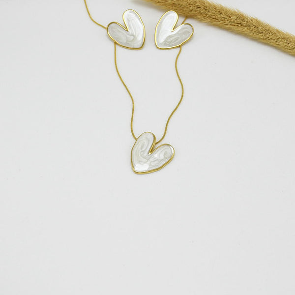 SET COLLAR & ARETES GOLD EMILIA