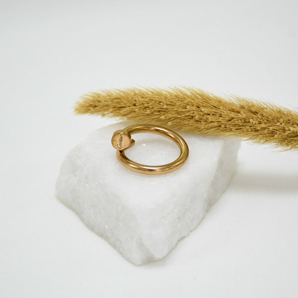 ANILLO GOLD CART LOVE