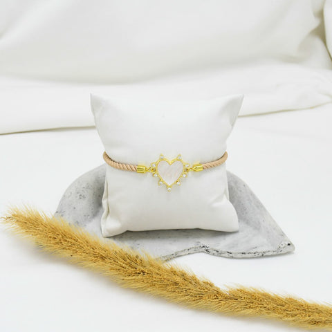 PULSERA DE HILO BEIGE GINGER