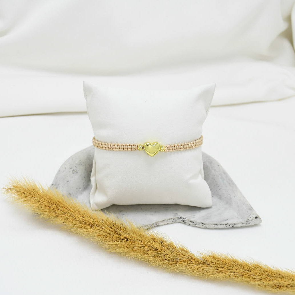 PULSERA DE HILO BEIGE MUST