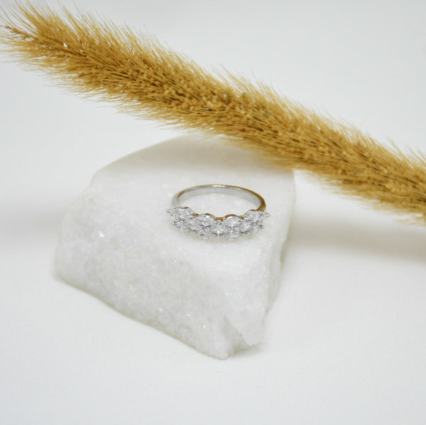 ANILLO SILVER ALBAMARINA