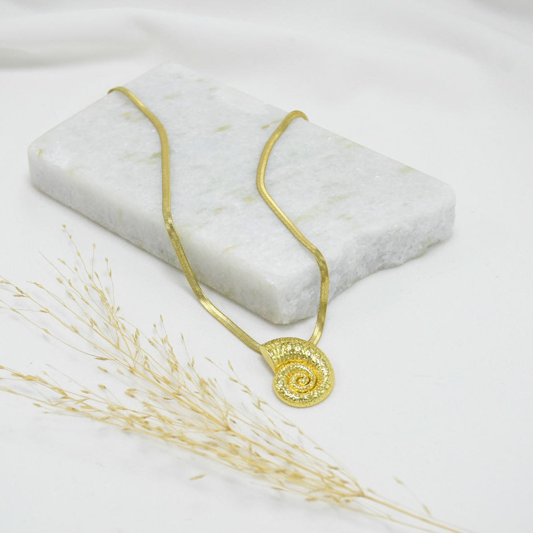 COLLAR GOLD CHUNKY CURL