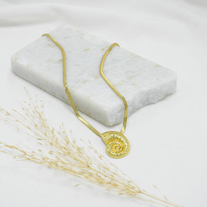 COLLAR GOLD CHUNKY CURL