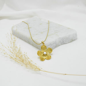 COLLAR GOLD CHUNKY DAHLIA