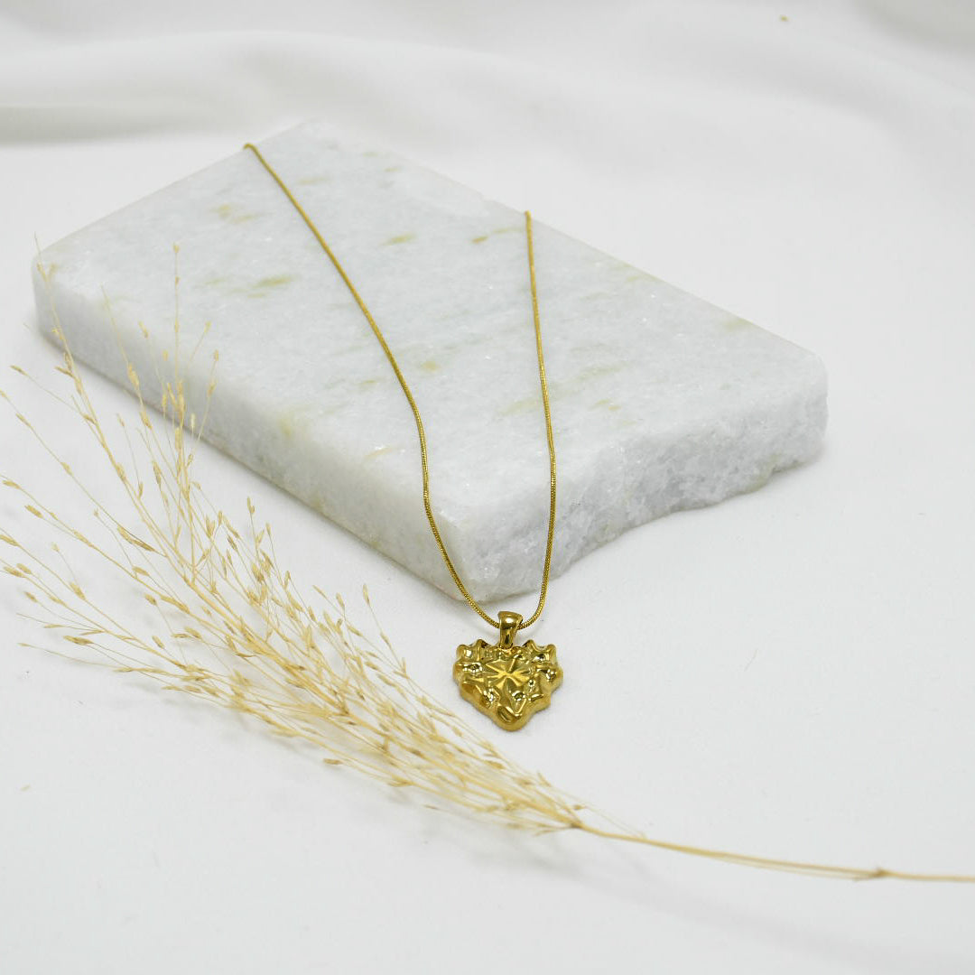 COLLAR GOLD CHUNKY CLIO