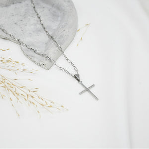 CADENA PARA HOMBRE SILVER CRUZ