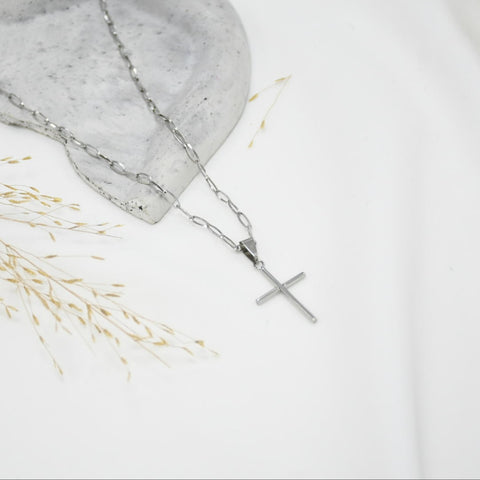 CADENA PARA HOMBRE SILVER CRUZ