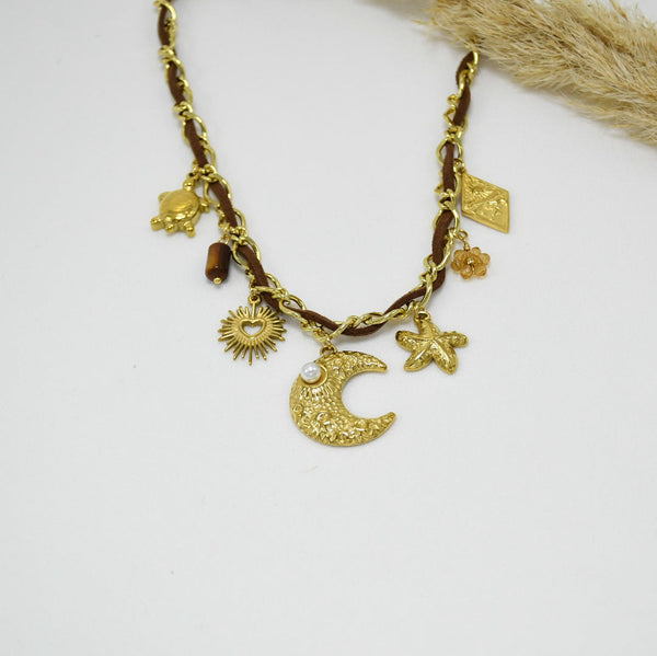 COLLAR GOLD CHUNKY MILA