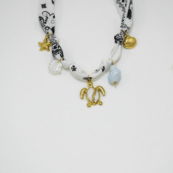 COLLAR BANDANA GOLD CHUNKY LIA