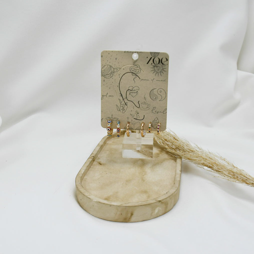 SET DE ARGOLLAS GOLD