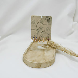 SET DE ARGOLLAS GOLD