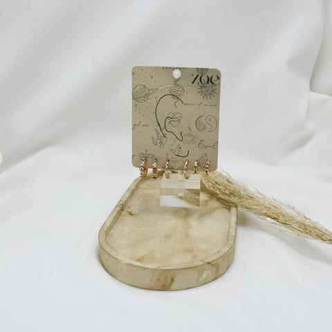 SET DE ARGOLLAS GOLD