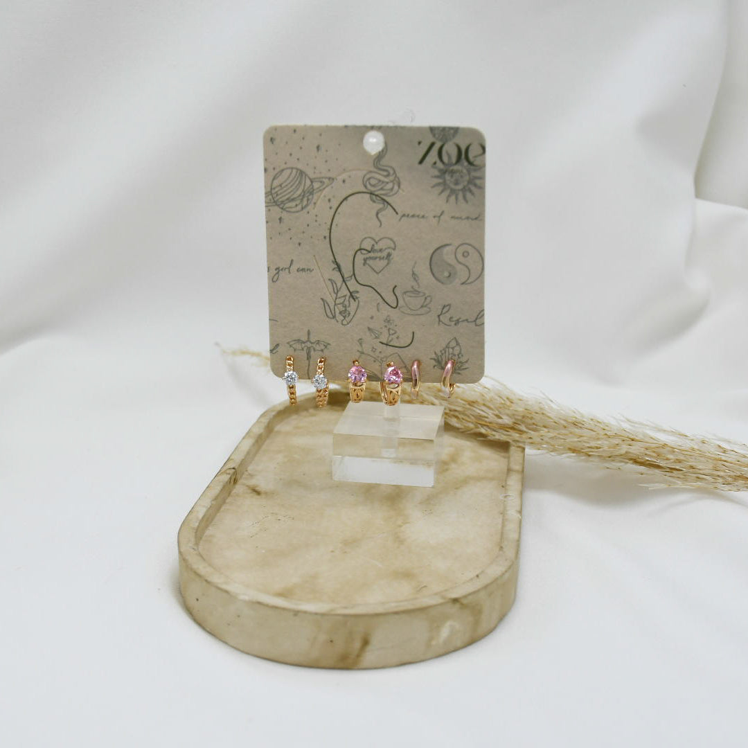 SET DE ARGOLLAS GOLD ll