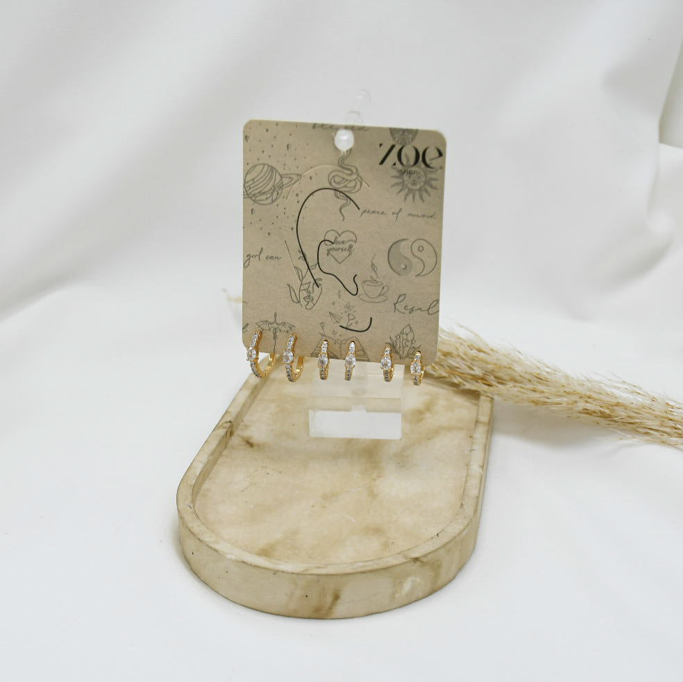 SET DE ARGOLLAS GOLD V