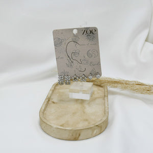 SET DE ARGOLLAS SILVER