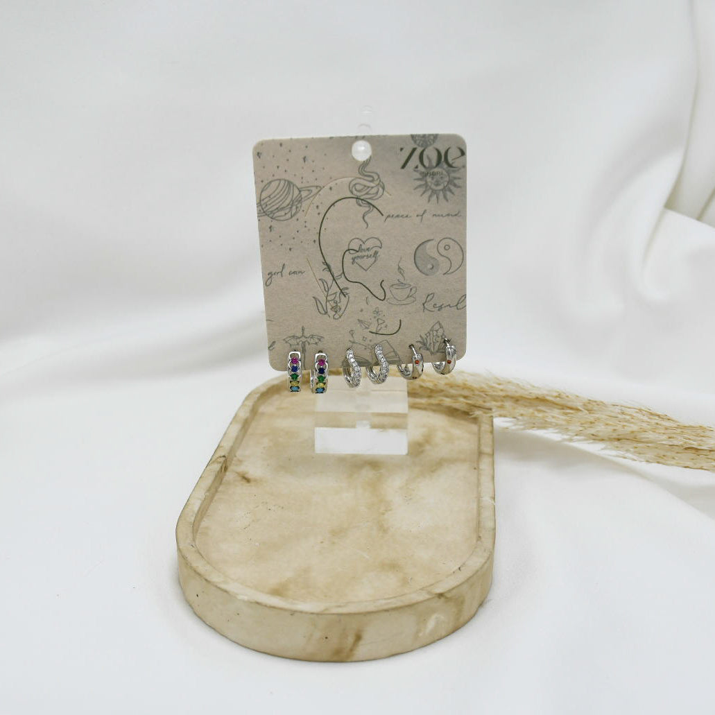 SET DE ARGOLLAS SILVER ll