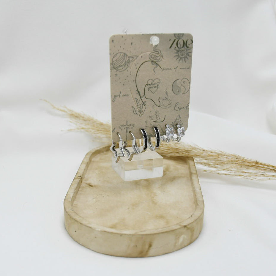 SET DE ARGOLLAS SILVER Vl