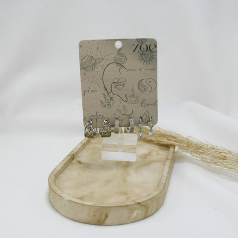 SET DE ARGOLLAS SILVER Xll