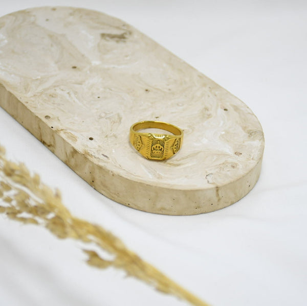 ANILLO GOLD VARONIL REY