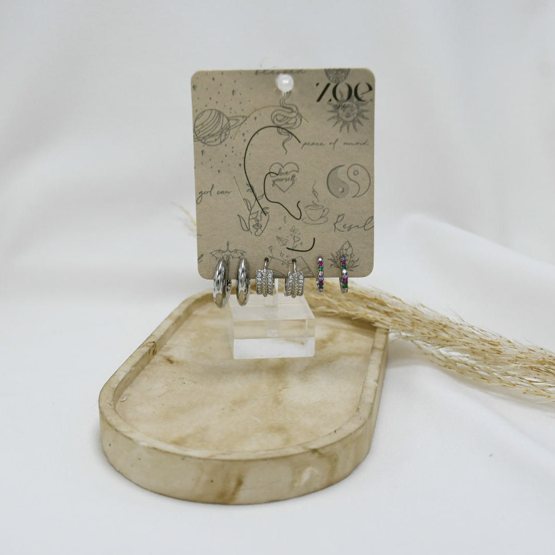 SET DE ARGOLLAS SILVER XlV