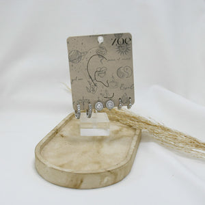 SET DE ARGOLLAS SILVER XVl