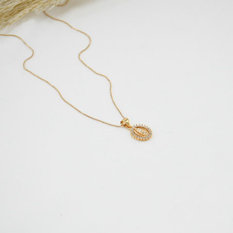 CADENA GOLD ROSE VIRGEN DE GUADALUPE