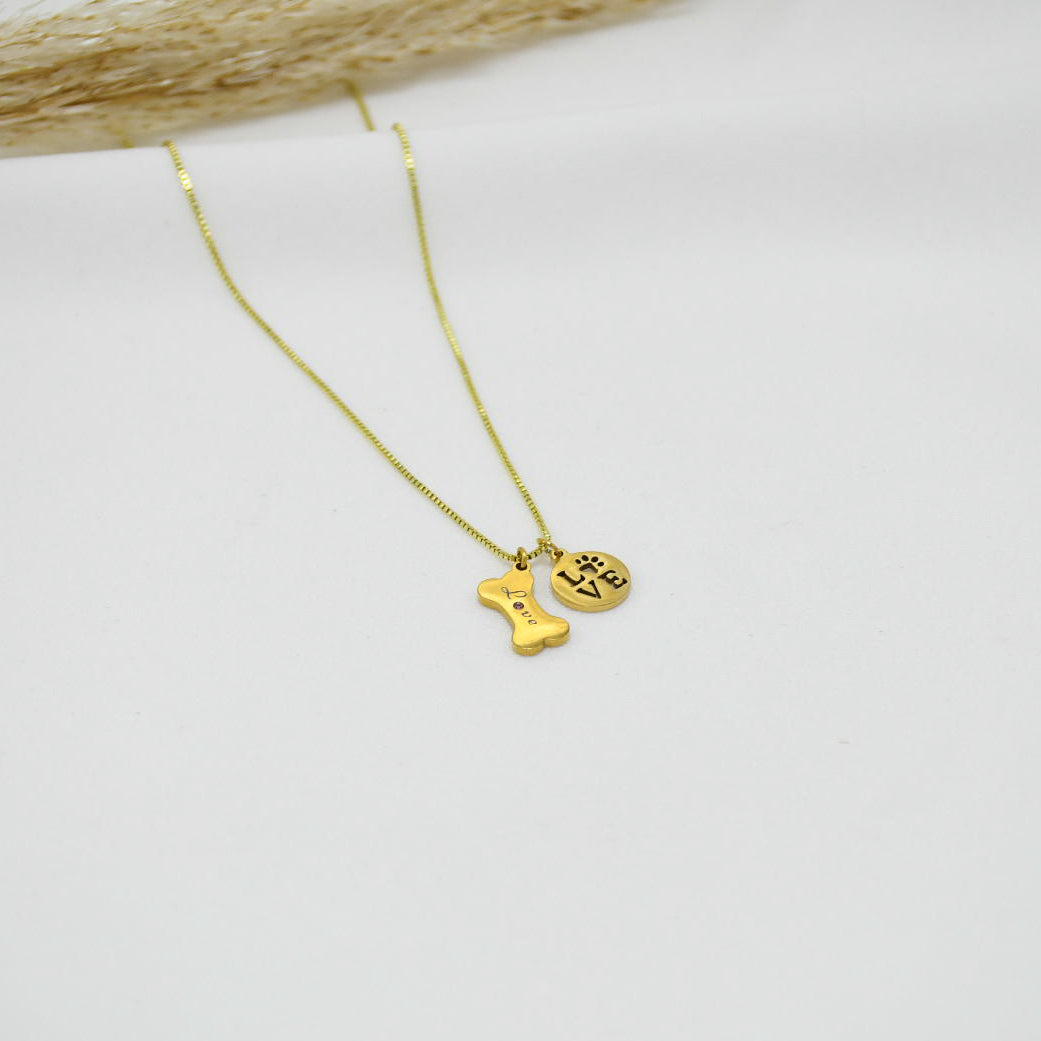 CADENA GOLD AMOR CANINO l