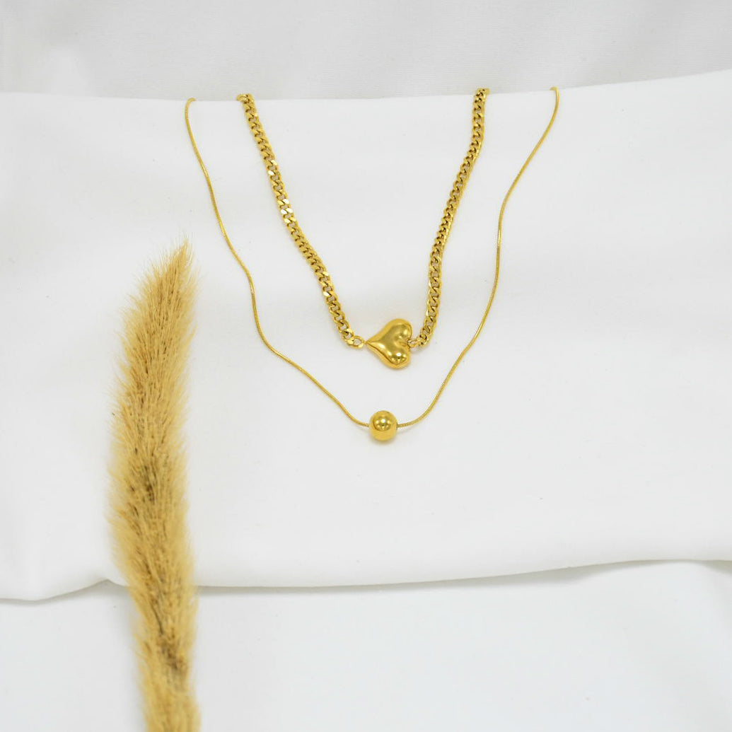 SET DE CADENAS AMAR *2 GOLD CHUNKY