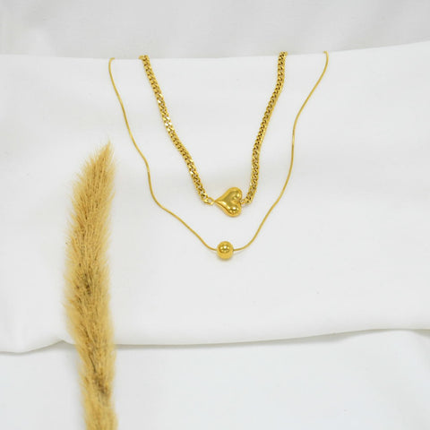 SET DE CADENAS AMAR *2 GOLD CHUNKY