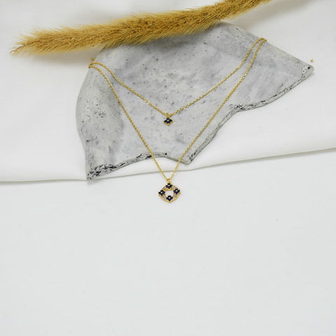SET DE CADENAS ESMERALDA *2 GOLD