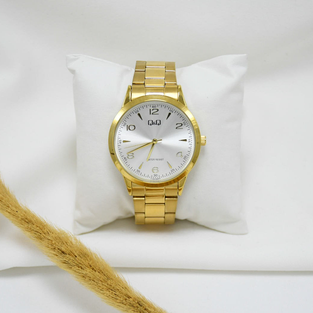 RELOJ VARONIL GOLD Q&Q EMILIANO