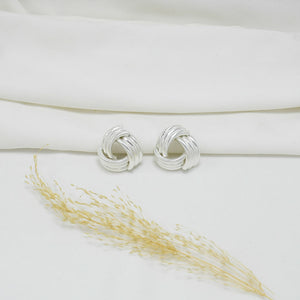 ARETES CHUNKY SILVER MATE MARCELA