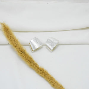 ARETES CHUNKY SILVER MATE ERIKA