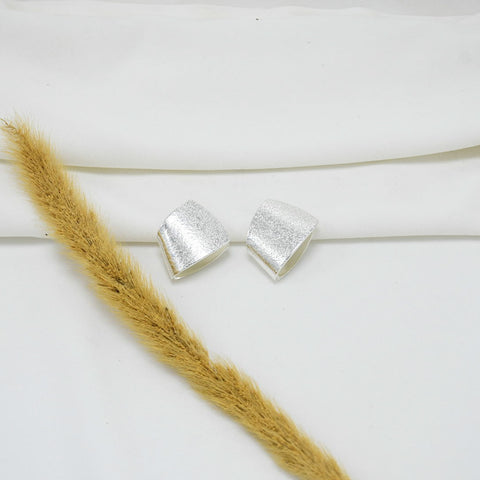 ARETES CHUNKY SILVER MATE ERIKA